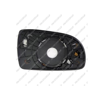 Cristal + Soporte Izq Convexo Calefactado Cromado  Aveo 07>