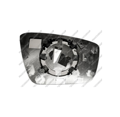 Cristal+soporte Izquierdo-Convexo/Cromado