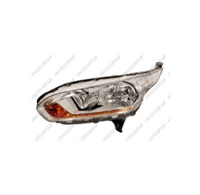 Optica Izquierda H7+h15 Electrica-Con Motor Cromado Mod. Van Ford Transit Connect 2014->