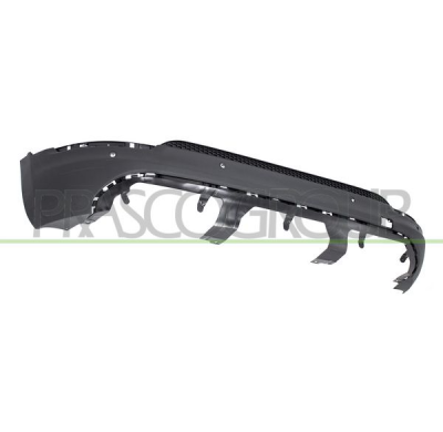 PARAGOLPES TRASERO-INFERIOR-NEGRO/GRANULADO-CON AGUJEROS SENSORES APARCAMIENTO Y MOLDURA