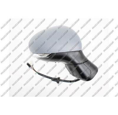 Retrovisor Derecho Electrico-Calefactado-Imprimado-Con Sonda-Con Piloto-Convexo/Cromado