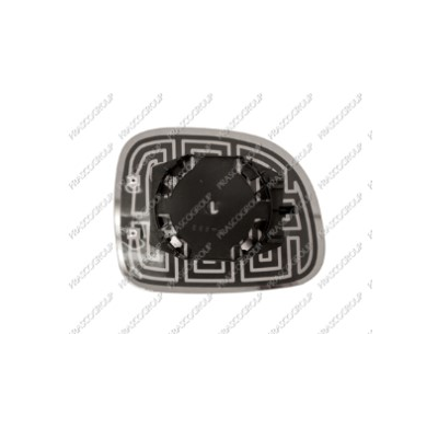 Cristal+soporte Izquierdo-Convexo-Termico-Cromado Mod.  Panda Climbing 4x4 - Natural Power Fiat Panda 2009->