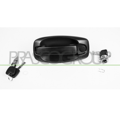 MANETA EXTERIOR DELANTERA DERECHA-NEGRA-CON LLAVE