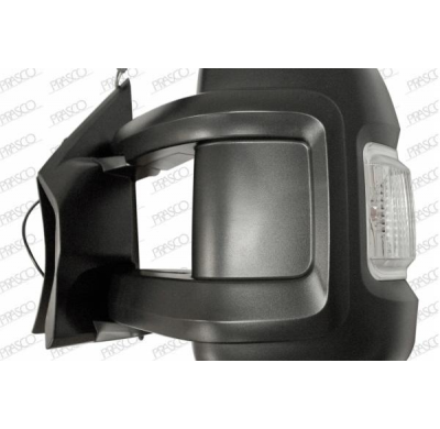 Retrovisor Izquierdo-Electrico-Negro-Termico-Con Piloto-Brazo Largo-Con Sonda-Convexo/Cromado
