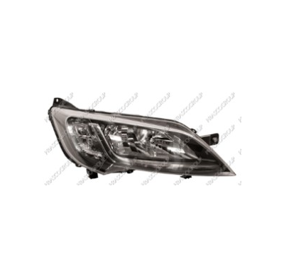 Optica Derecha H7+h7 Electrica-Con Motor-Negra