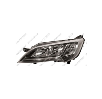 Optica Izquierda H7+h7 Electrica-Con Motor-Negro