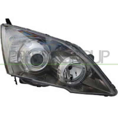 HONDA CR-V 2007-* OPTICA DERECHA HB3+H1 ELECTRICA-C ON MOTOR-CROMADA NEGRA