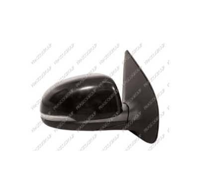 Espejo Derecho Electrico Negro Con Piloto Abatible Electricamente Convexo/Cromado