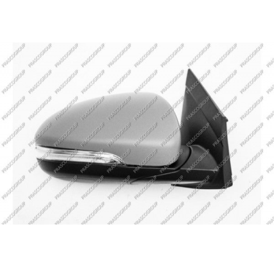 Retrovisor Derecho Electrico-Imprimado-Con Piloto-Convexo/Cromado