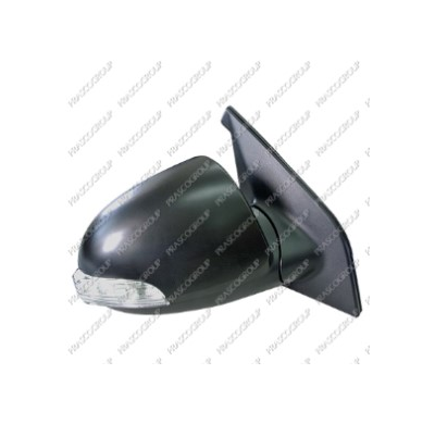 Espejo Derecho Electrico-Negro-Con Piloto-Convexo/Cromado Kia Picanto 2007->