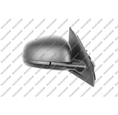 Retrovisor Derecho-Manual-Negro-Con Sonda-Convexo/Cromado