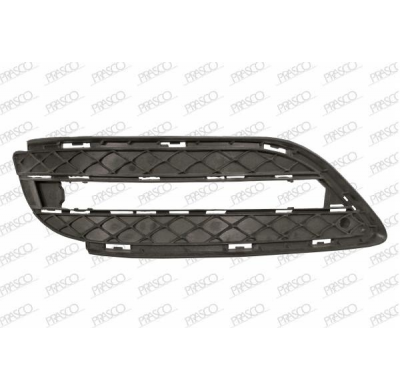 Rejilla Izquierda Paragolpes-Negra-Con Agujero Luz Diurna Rectangular