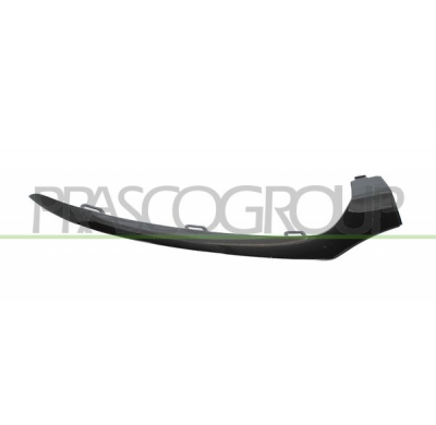 MOLDURA DERECHA PARAGOLPES DELANTERO-NEGRA/BRILLANTE