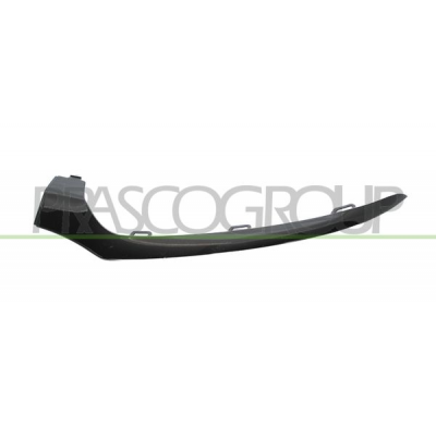 MOLDURA IZQUIERDA PARAGOLPES DELANTERO-NEGRA/BRILLANTE