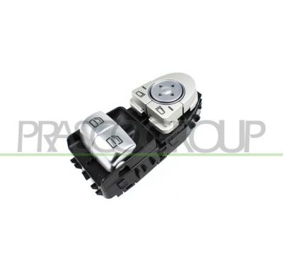 Interruptor Elevalunas Blanco/Plata -2 Interruptores Elevalunas Puerta Delantera Izda-Sin Funcion Espejos Abatibles 3 Pines (Cou