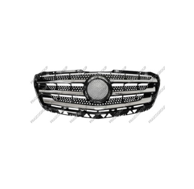 Rejilla-Negra Con Moldura Cromada