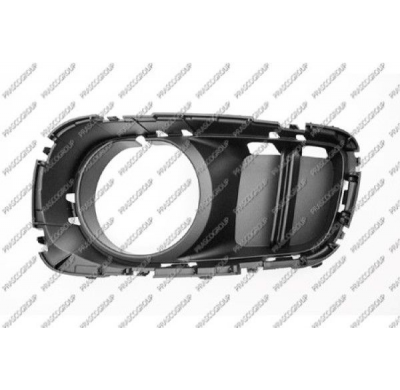 REJILLA IZQUIERDA PARAGOLPES-GRANULADA-NEGRA CON AGUJERO ANTINIEBLA MOD. ALL4