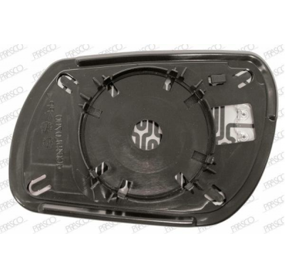 Cristal + Soporte Dch Convexo Calefactado Cromado