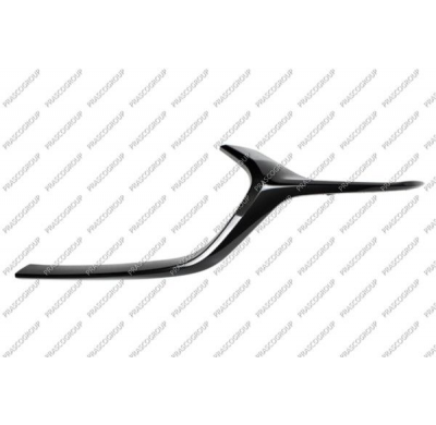 Moldura Rejilla Inferior Izquierda Negra/Brillante