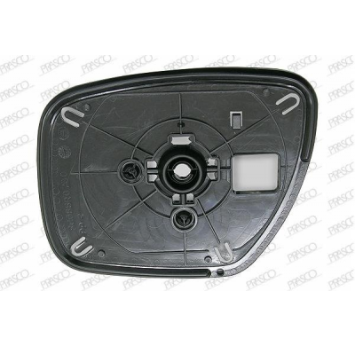 Cristal + Soporte Dch Convexo Cromado