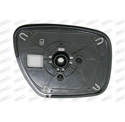 Cristal + Soporte Izq Convexo Cromado