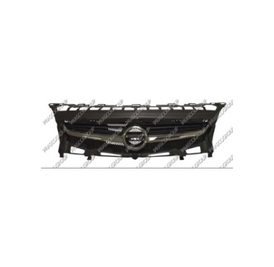 Rejilla Central Negra-Con Moldura