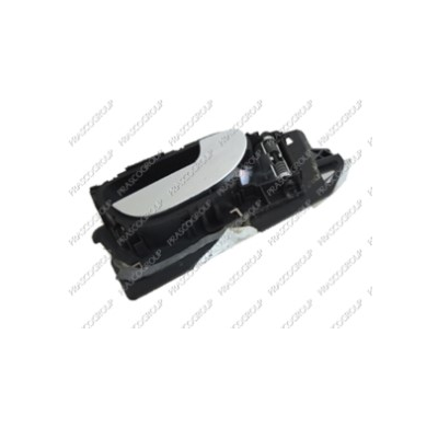 Manecilla Interior Delantera Derecha  Con Palanca Cromada-Escudo Negro Peugeot 307 2001->
