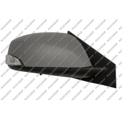 Retrovisor Derecho Electrico-Termico-Imprimado-Con Piloto-Convexo/Azul