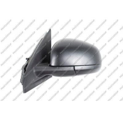 Retrovisor Izquierdo-Manual-Negro-Asferico/Cromado