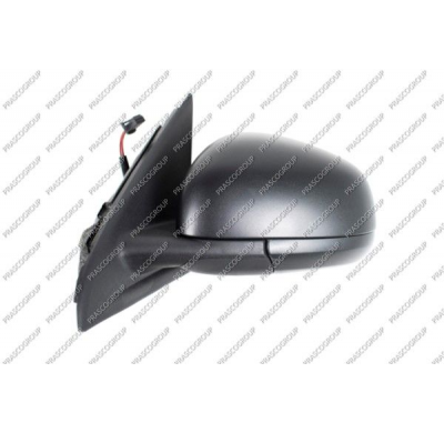 Retrovisor Izquierdo-Electrico-Negro-Termico-Asferico/Cromado