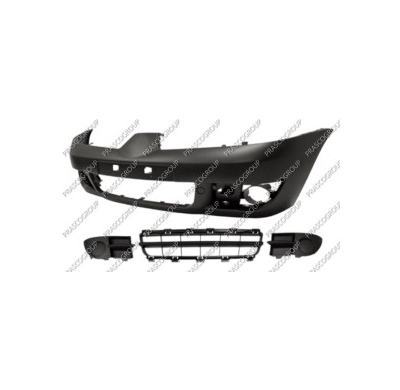 Paragolpes Delantero Completo-Imprimado-Con Rejilla Central-Con Tapa Faro Antiniebla-Con Tapagancho -  Clio Campus/Storia Renaul