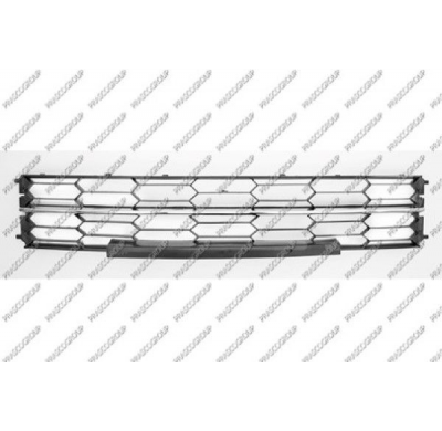 Rejilla Central Paragolpes-Negra Con Moldura Cromada Mod. 06/13 - 02/15