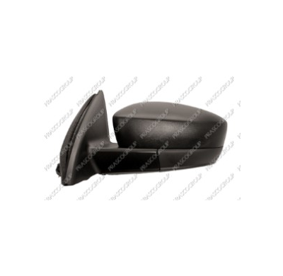 Espejo Izquierdo Mecanico Negro Convexo/Cromado