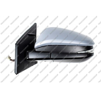 RETROVISOR IZQUIERDO-ELECTRICO-TERMICO-IMPRIMADO-CON PILOTO-CONVEXO/CROMADO