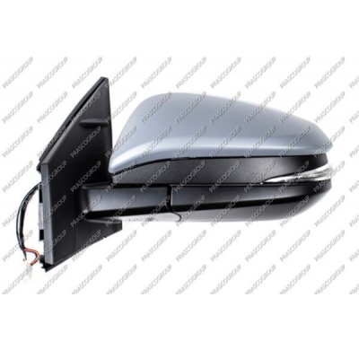 RETROVISOR IZQUIERDO-ELECTRICO-TERMICO-IMPRIMADO-CON PILOTO-ABATIBLE ELECTRICAMENTE-CONVEXO/CROMADO