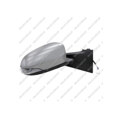 Retrovisor Dch Para Pintar Con Piloto Convexo Cromado Yaris 11