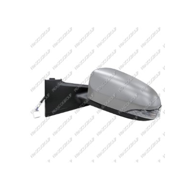 Retrovisor Izq  Para Pintar Con Piloto Convexo Cromado Yaris 11