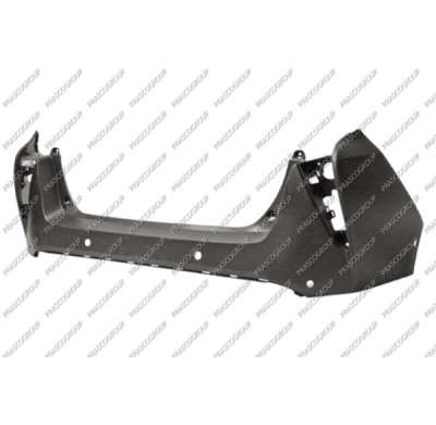 Paragolpes Trasero-Imprimado Con Agujeros Sensores-Con Asistente De Aparcamiento