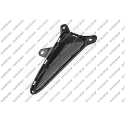 MOLDURA DERECHA PARAGOLPES DELANTERO-NEGRA