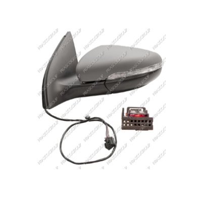 Espejo Izq -Electrico.-Termico.-Abatible.-Imprimado.-11 Pines Volkswagen Golf 2008->