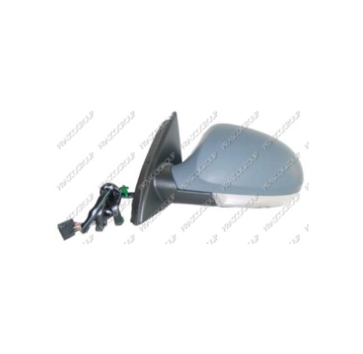 Retrovisor Izq Electrico Calefactado Imprimado  Con Piloto - Con Luz De Cortesia -Abatible Electricamente Asferico Volkswagen Pa