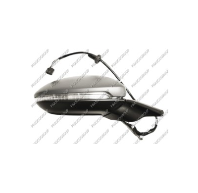 Retrovisor Derecho Electrico-Termico-Imprimado-Con Piloto-Con Luz Cortesia-Abatible Electricamente-Con Memoria-Convexo/Cromado 1