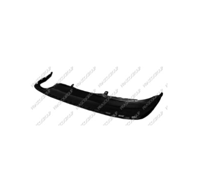 Spoiler Paragolpes Trasero Negro Granulado Con Agujeros Escape Doble a La Izquierda Volkswagen Passat Cc 2008->
