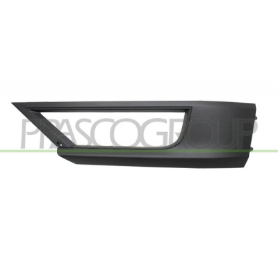 REJILLA INFERIOR IZQUIERDA PARAGOLPES DELANTERO-NEGRA GRANULADA CON AGUJERO ANTINIEBLA