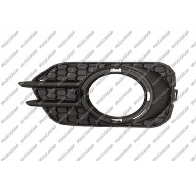 Rejilla Derecha Paragolpes-Negra-Con Agujeros Antiniebla-Con Agujeros Marco Mod. Sport 28