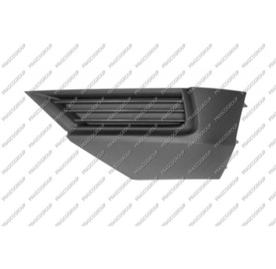 REJILLA INFERIOR IZQUIERDA PARAGOLPES DELANTERO-NEGRA GRANULADA SIN AGUJERO ANTINIEBLA MOD. 24