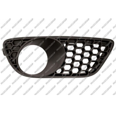 Rejilla Derecha Paragolpes-Granulada-Con Agujero Antiniebla Mod.R50