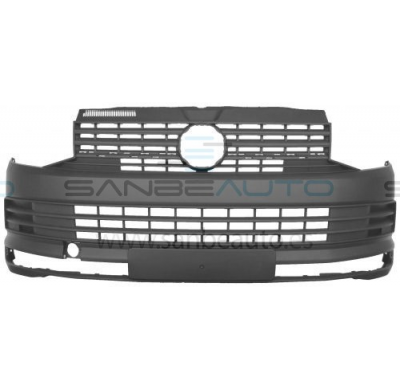 Vw Transporter 16-*Paragolpes Delantero Negro Con Rejilla Superior