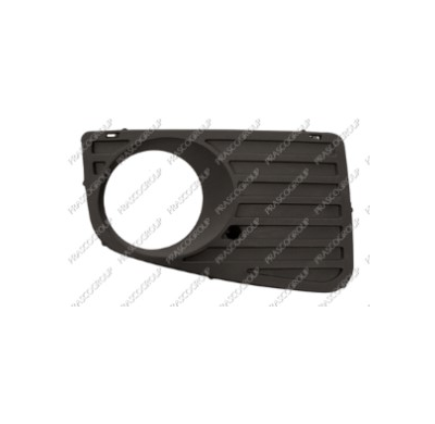 Rejilla Derecha Parachoques-Negra-Con Agujeros Antiniebla-Abierta