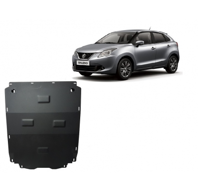Cubre carter de Acero para Suzuki Baleno Año: 2016 - 2025 Grosor: "2"mm Todas las motorizaciones